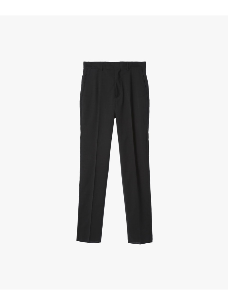 agnes b. HOMME ウール スリムパンツ "Lucky" アニエスベー パンツ スラックス・ドレスパンツ ブラック【送料無料】｜ Fashion Men