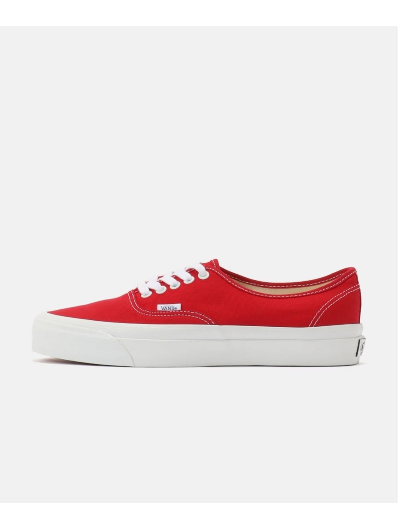 HERRINGBONE VANS PREMIUM Authentic 44 VN000EBNIZQ 杉綾模様 シューズ・靴 スニーカー 赤いこと【貨物輸送無料】