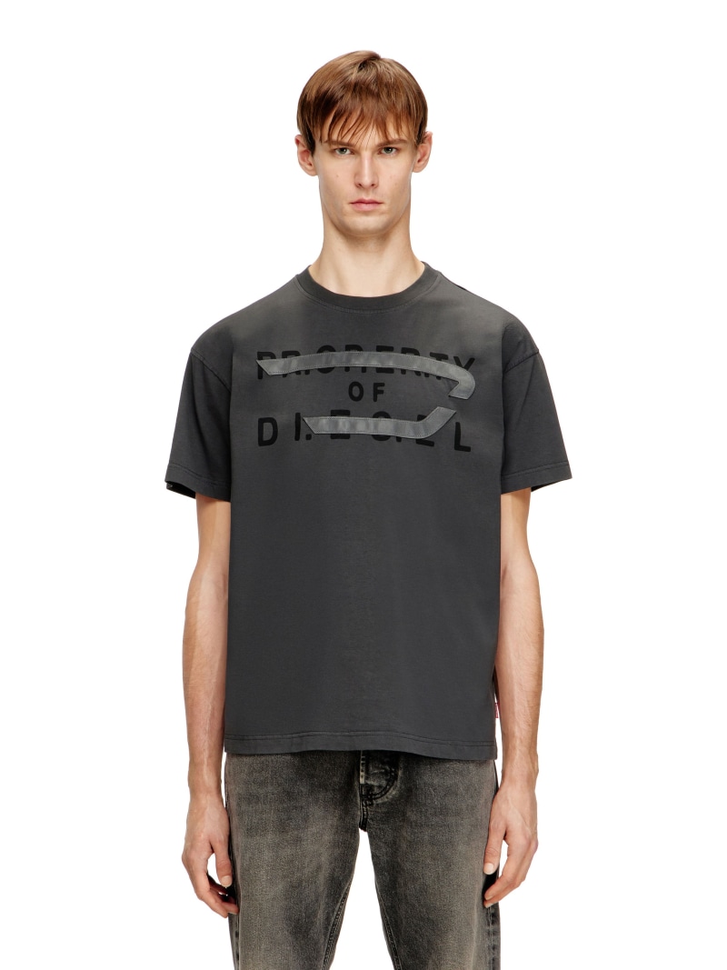DIESEL メンズ Tシャツ T-NORM-V11 ディーゼル トップス カットソー・Tシャツ ブラウン グレー【送料無料】