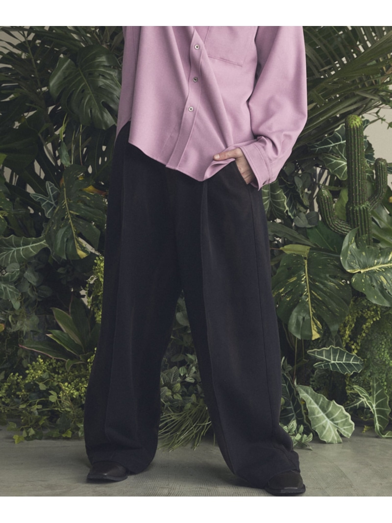 MAISON SPECIAL Sun-fade Prime-Wide Sweatpants メゾンスペシャル パンツ ジャージ・スウェットパンツ ブラック ネイビー【送料無料】