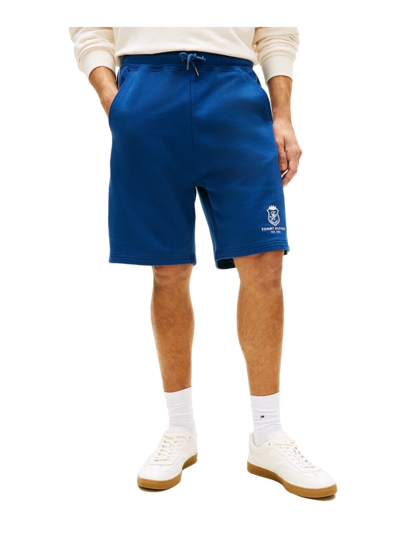 【SALE/30%OFF】TOMMY HILFIGER カントリークラブクレストスウェットショーツ26SS トミーヒルフィガー パンツ ジャージ・スウェットパンツ ホワイト ブルー【RBA_E】【送料無料】| Fashion Men