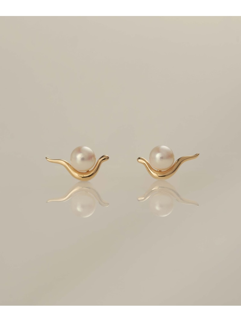 XOZ K18 bay pearl pierced earrings ベイ パール ピアス クロスオズ 付属品・ウオッチ ピアス ゴールド【貨物輸送無料】