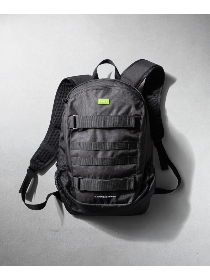 HUF MISSION BACKPACK / HUF ハフ バックパック リュックサック ハフ バッグ リュック・バックパック ブラック【送料無料】