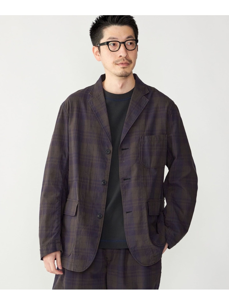 【SALE／60%OFF】SHIPS MEN SHIPS: ＜セットアップ相応う＞うす暗い声の調子 照合のしるし 綿織物 プルオーバー 上衣 シップス ジャケット・アウター テーラードジャケット・ブレザー 緑であること 米国海軍【RBA_E】【貨物輸送無料】