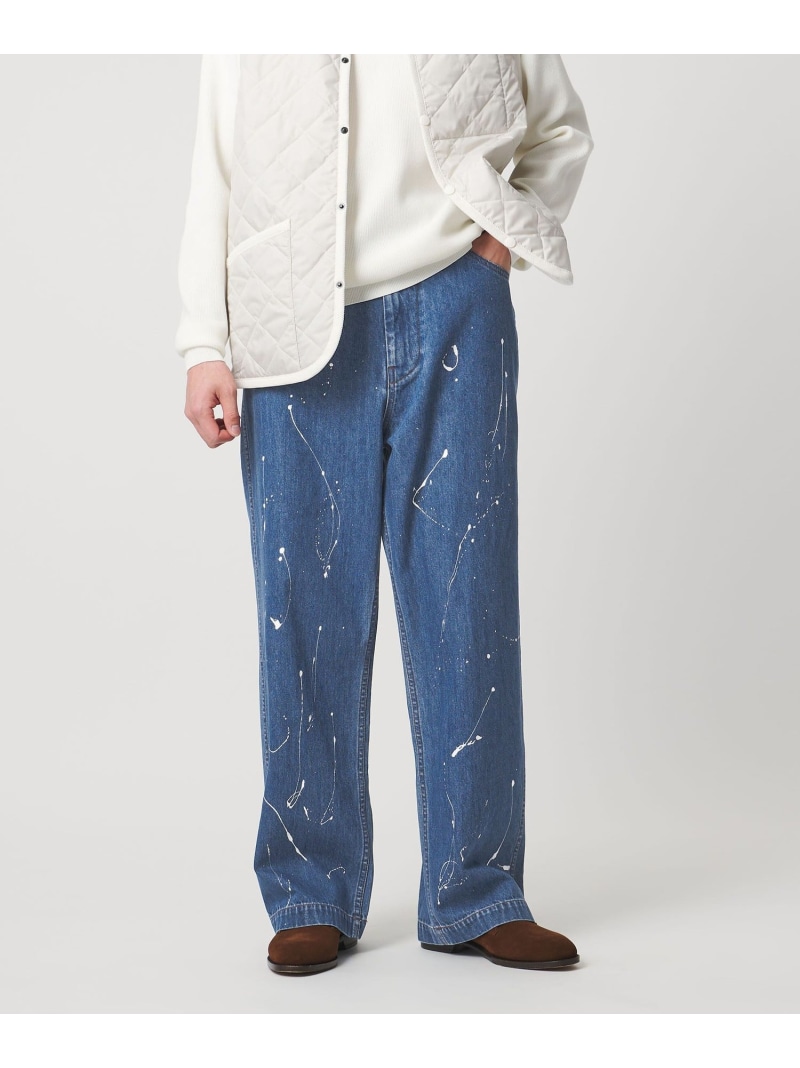 UNITED ARROWS 【別注】＜WESCOT＞スプラッシュ えの具 ジーンズ ペインター ズボン下 ユナイテッドアローズ ズボン下 デニム・ジーンズズボン下【貨物輸送無料】