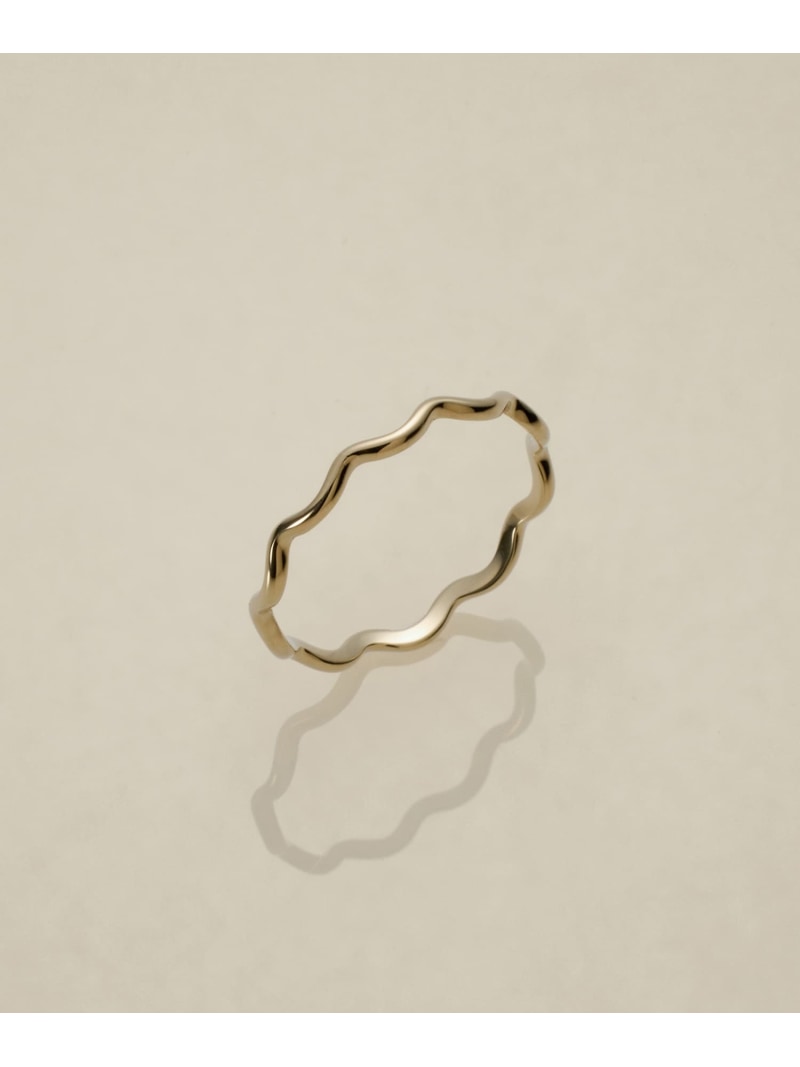 XOZ K10 sazanami skin ring サザナミ 人はだ輪っか クロスオズ 添え物・ウオッチ 輪っか・指環 ゴールド【貨物輸送無料】