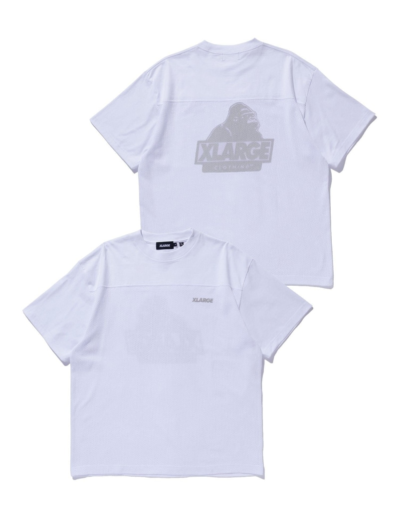XLARGE SLANTED OG S/S MESH TEE エクストララージ トップス カットソー・Tシャツ ホワイト ブラック グリーン【送料無料】