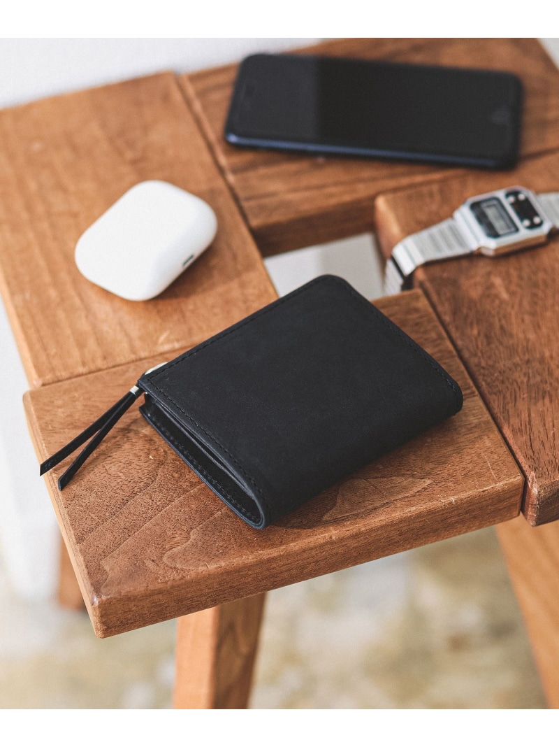 BEAMS SLOW / 別注 Coin Wallet 定番 新生活 オフィス ギフト お祝い 折りたたみ財布 26SS ビームス メン 財布・ポーチ・ケース 財布 ブラック ブラウン【送料無料】