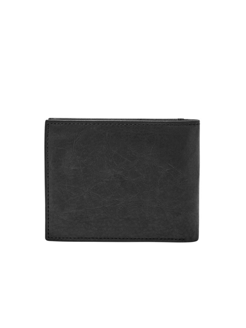 FOSSIL フォッシル 二つ折り紙入れ メンズ なめし革 黒いこと ML3784001 フォッシル 紙入れ・合切袋・入れもの 紙入れ 黒いこと【貨物輸送無料】