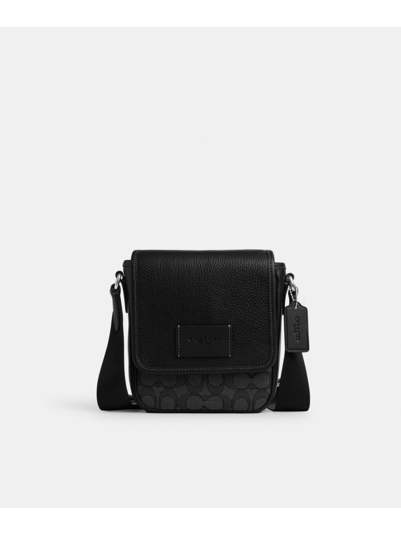 【SALE／50%OFF】COACH OUTLET 【公式】ルーカス クロスボディ バッグ・シグネチャー ジャカード コーチ　アウトレット バッグ ショルダーバッグ ブラック【RBA_E】【送料無料】