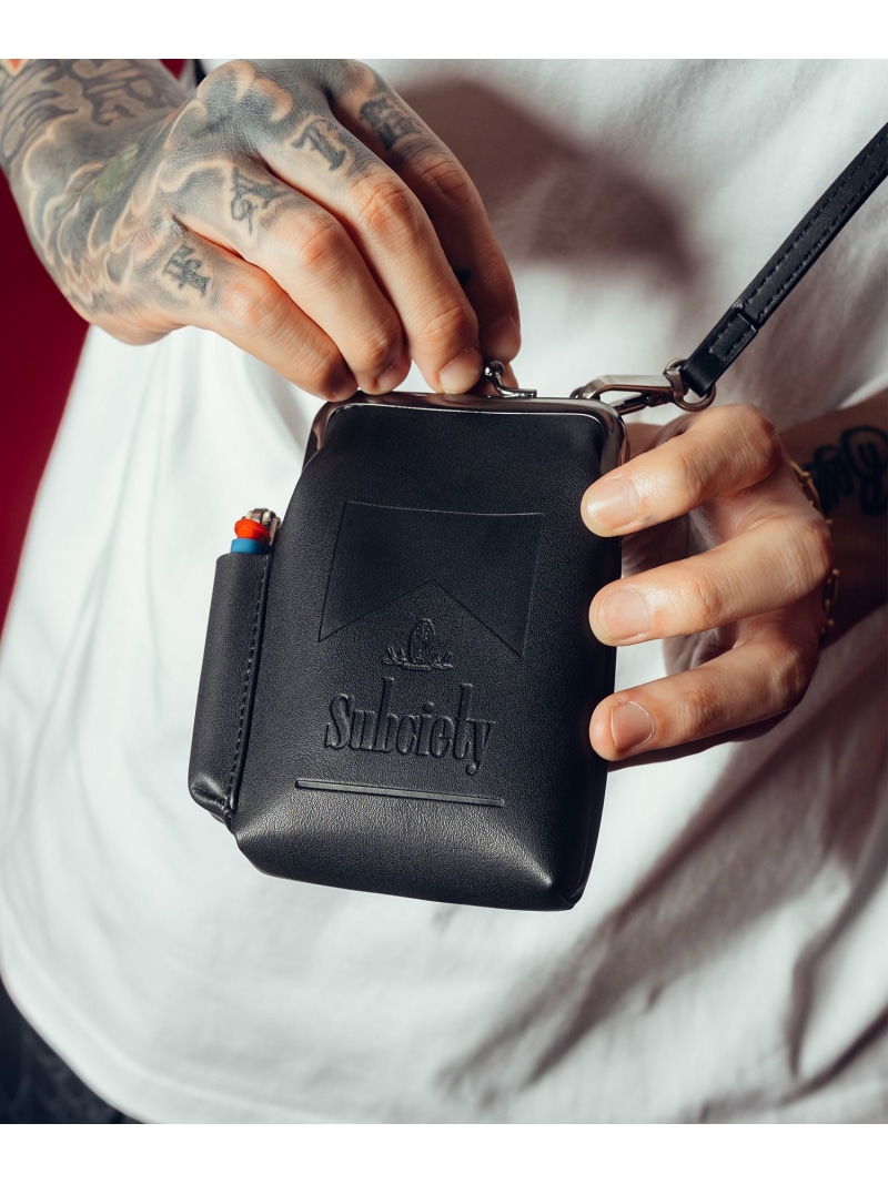 Subciety Cigaret shoulder bag サブサエティ バッグ ショルダーバッグ ブラウン ブラック【先行予約】*【送料無料】