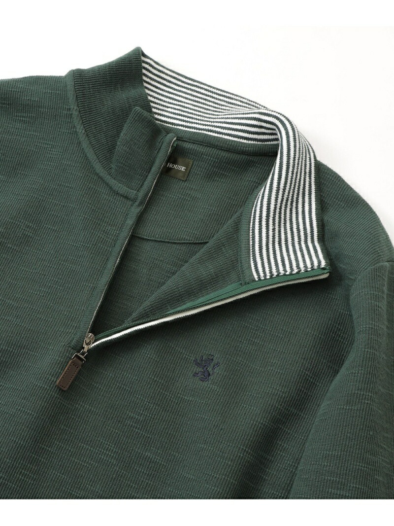 特別セール品 THE SCOTCH HOUSE スラブワッフルZIP UP トレーナー ザ ...