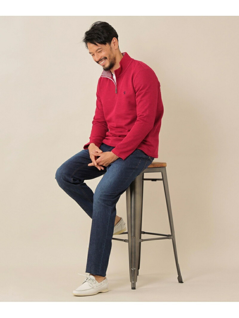 特別セール品 THE SCOTCH HOUSE スラブワッフルZIP UP トレーナー ザ ...