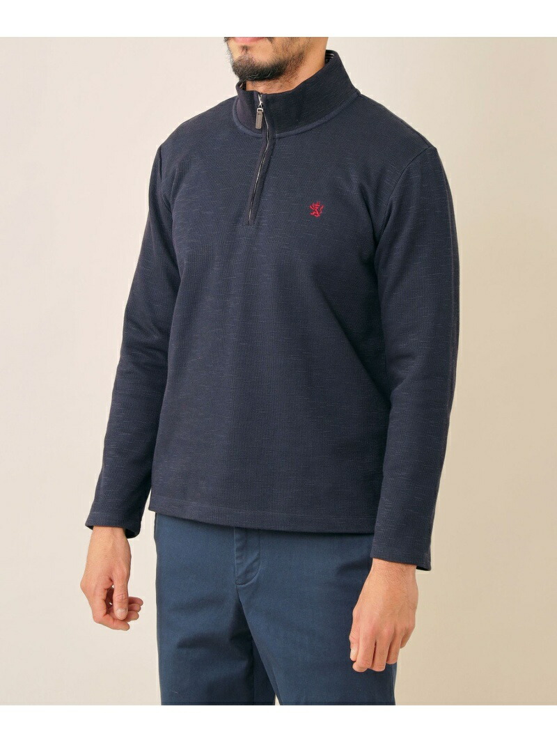 特別セール品 THE SCOTCH HOUSE スラブワッフルZIP UP トレーナー ザ ...