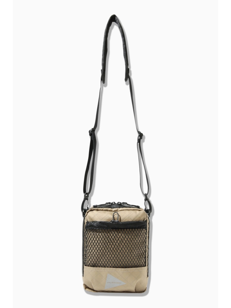 and wander ECOPAK sholder pouch アンドワンダー バッグ その他のバッグ ホワイト ブラック グリーン ベージュ【送料無料】