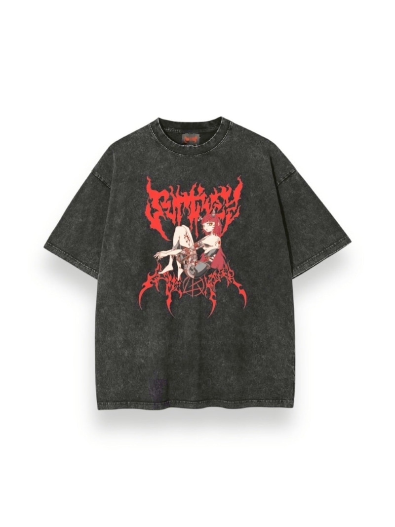 LOVE KILLER 【LOVE KILLER】Red humanoid Graphic logo T-shirt by ruptivey ネバーマインドザエックスユー／チカシツプラス トップス カットソー・Tシャツ ブラック【送料無料】 8,408円