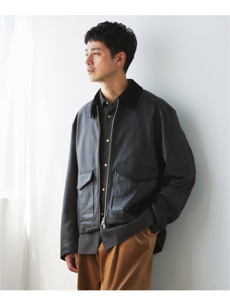 楽天市場】【SALE／50%OFF】EDIFICE シープレザーライダース