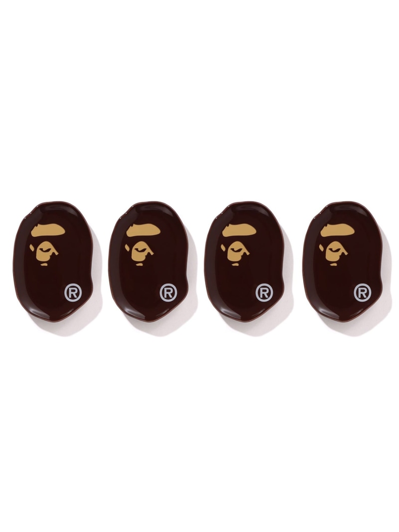 【SALE／30%OFF】A BATHING APE PIRATE STORE APE HEAD CONDIMENT PLATE SET ア ベイシング エイプ パイレーツストア インテリア・生活雑貨 その他のインテリア・生活雑貨 ブラウン【RBA_E】【送料無料】