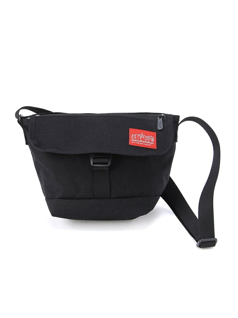 Manhattan Portage 1603Nylon Messenger Bag Flap Zipper Pocket マンハッタンポーテージ バッグ ショルダーバッグ ブラック【送料無料】