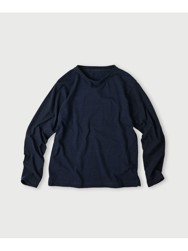 45R 天竺の90845星長袖Tシャツ(インディゴ) フォーティファイブアール トップス カットソー・Tシャツ【送料無料】