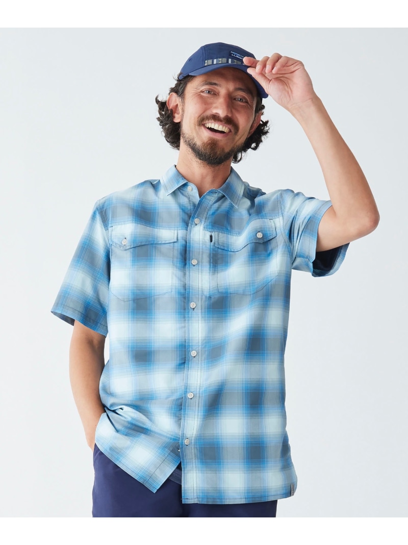 【SALE／10%OFF】L.L.Bean サンスマート・クール・ウィーブ・シャツ、半袖 エルエルビーン トップス シャツ・ブラウス ブルー レッド ネイビー イエロー オレンジ グリーン パープル【RBA_E】【送料無料】