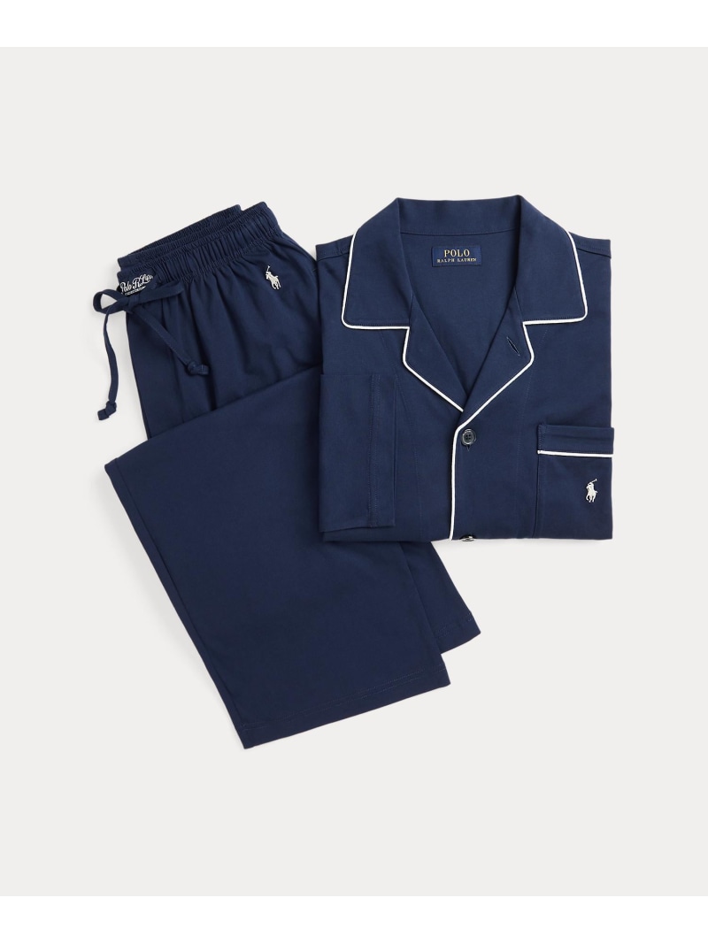RALPH LAUREN HOME コットン ジャージー パジャマ セット ラルフローレン インナー・ルームウェア その他のインナー・ルームウェア ネイビー【送料無料】｜ Fashion Men