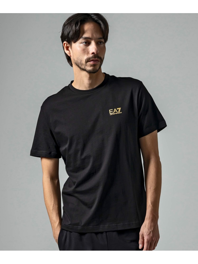【SALE／30%OFF】EA7 EMPORIO ARMANI EA7 TRAIN LOGO SERIES M TEE SS EXTENDED シフォン トップス カットソー・プルオーバー 白いこと 黒いこと 薄墨色 カーキ緑であること 米国海軍【RBA_E】【貨物輸送無料】