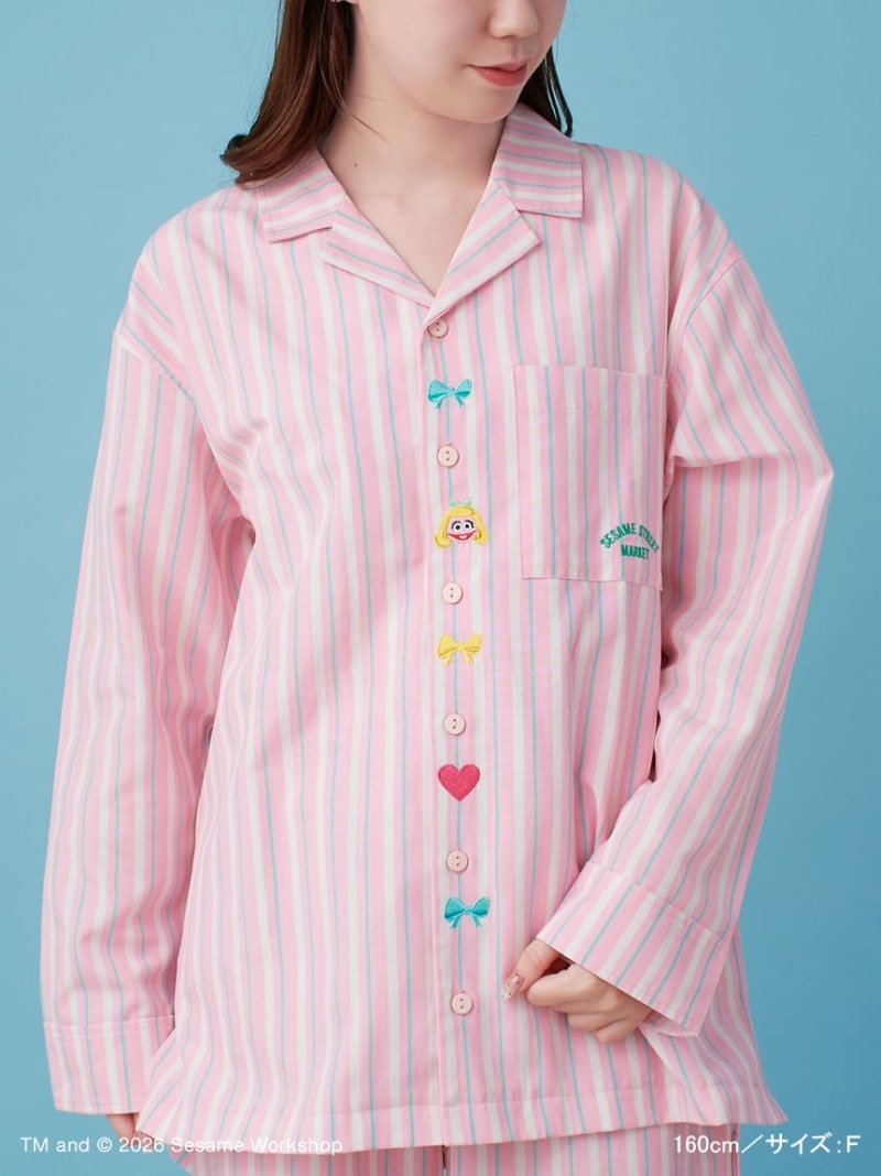 SESAME STREET MARKET 【RELAXING TIME】プリントオックスパジャマ セサミストリートマーケット インナー・ルームウェア その他のインナー・ルームウェア ピンク【送料無料】