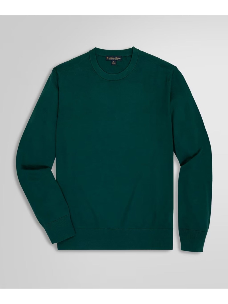 【SALE／30%OFF】BROOKS BROTHERS メリノウール クルーネックセーター ブルックス ブラザーズ トップス ニット グリーン【RBA_E】【送料無料】