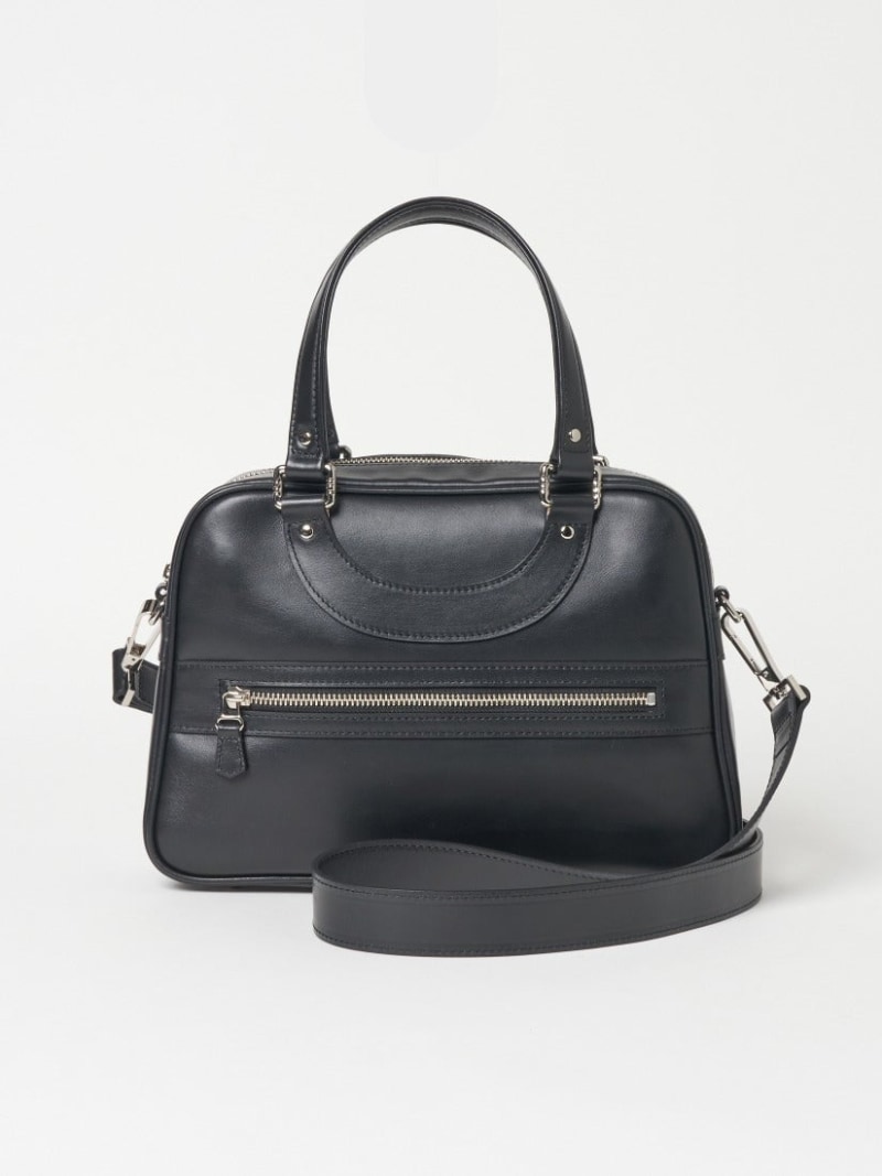 Jacques Le Corre LISBON MINI 2way 御徒面子 アッシュペーフランス 御徒面子 ハンドバック 黒いこと【貨物輸送無料】