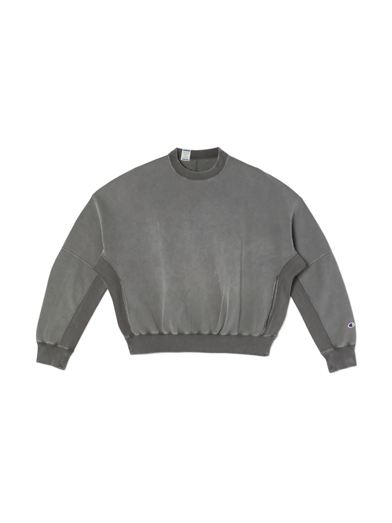 LIMITED N.HOOLYWOOD × Champion / REVERSIBLE CREW NECK SWEATSHIRT エヌ.ハリウッド トップス スウェット・トレーナー グレー【送料無料】| Fashion Men
