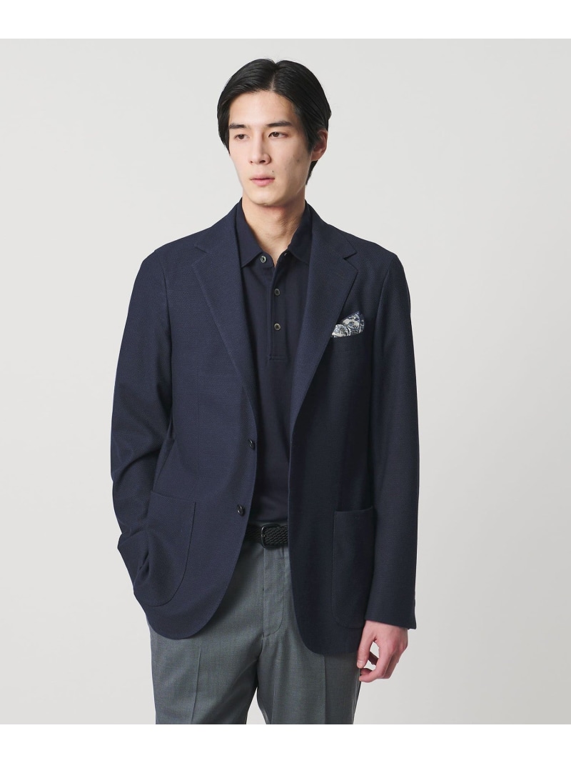 UNITED ARROWS ソフト ハニカムメッシュ シングル 2ボタン テーラードジャケット COMFORT EASY-MODEL ユナイテッドアローズ ジャケット・アウター テーラードジャケット・ブレザー ネイビー【送料無料】