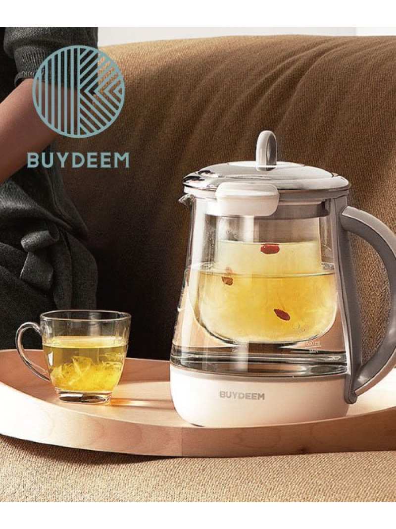 BUYDEEM 電気ケトル 薬膳マルチポット 1.5L アントレスクエア 生活雑貨 キッチン ダイニング ホワイト 【68%OFF!】