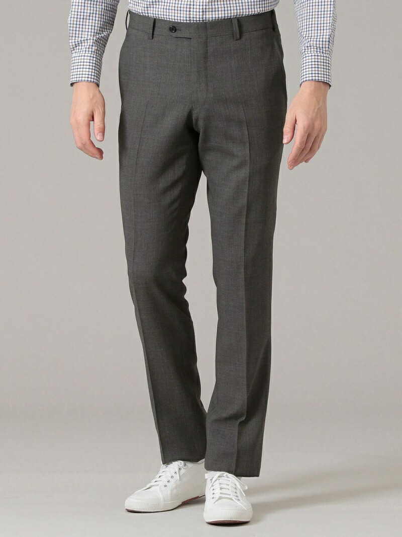 使い勝手の良い Sale 41 Off Mackintosh London ノープリーツハイツイストメランジトロピカルスラックス マッキントッシュ ロンドン パンツ ジーンズ スラックス ドレスパンツ ブラウン グレー Rba E Rakuten Fashion Men 超人気新品 Allengine Cl