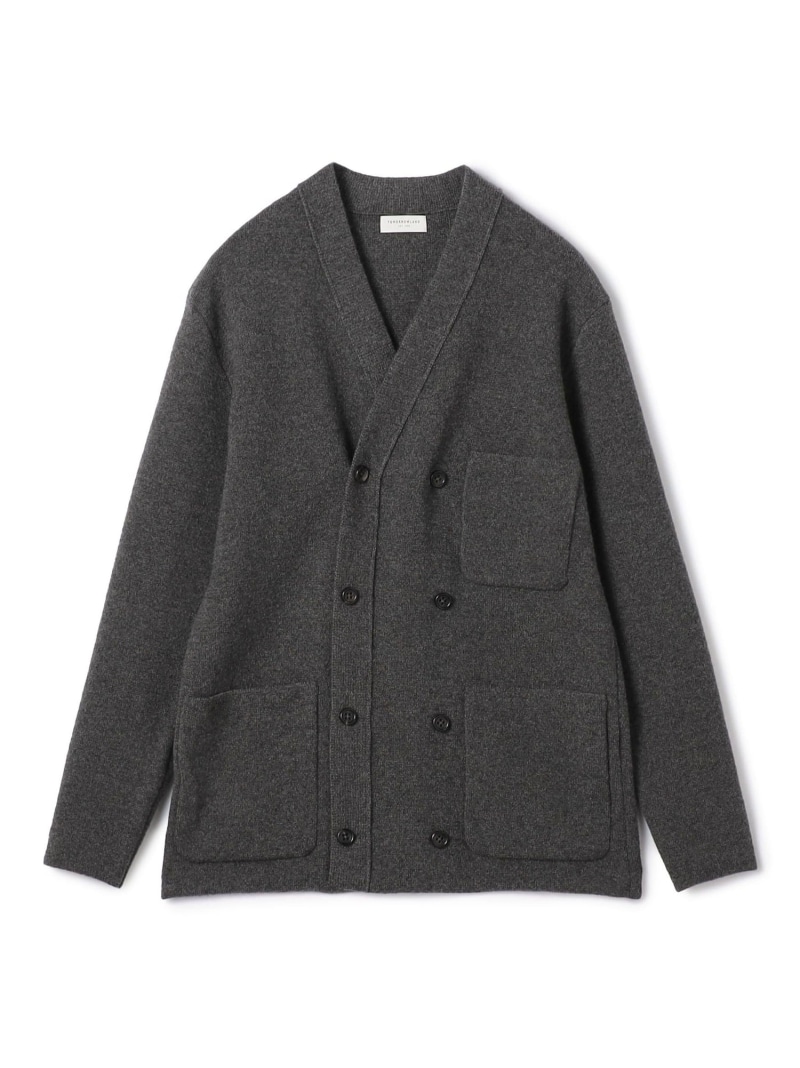 【SALE／50%OFF】TOMORROWLAND MEN カシミヤ ダブルブレステッド カーディガン トゥモローランド トップス カーディガン ネイビー ワインレッド グレー【RBA_E】【送料無料】｜ Fashion Men