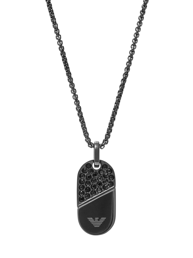 【SALE／10%OFF】EMPORIO ARMANI エンポリオ・アルマーニ 佩び物 メンズ 首飾り サクラ色ゴールド EGS3138001 ウォッチステーションインターナショナル 佩び物・ウォッチ 首飾り 黒いこと【RBA_E】【貨物輸送無料】