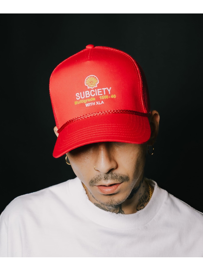 Subciety Corporate cap サブサエティ 帽子 キャップ レッド グリーン【送料無料】