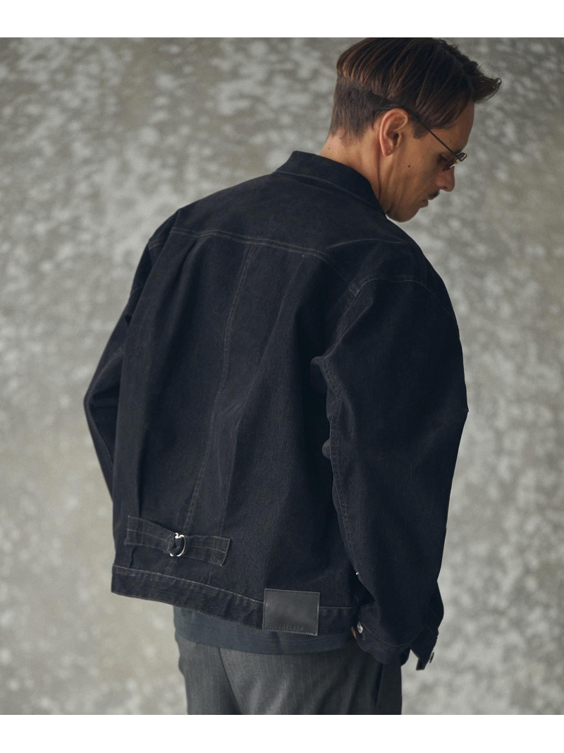 THEOREM mj11161- Flocky Denim 1st-type Jacket フロッキーデニムGジャン カンビオ ジャケット・アウター その他のジャケット・アウター ブラック ブラウン カーキグリーン【送料無料】