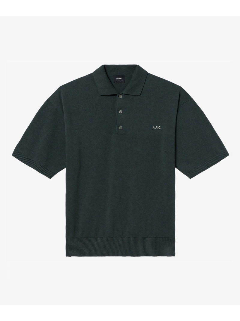 A.P.C. Ivan 編み物ポロ アー・ぺー・セー トップス スポーツシャツ【貨物輸送無料】