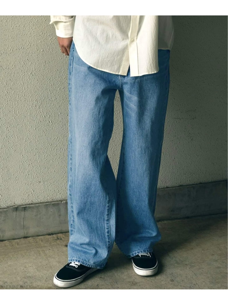 【SALE／30%OFF】WISM NAMELESSNESS / ネームレスネス DENIM PANT ウィズム パンツ ジーンズ・デニムパンツ ネイビー ブルー【RBA_E】【送料無料】｜ Fashion Men