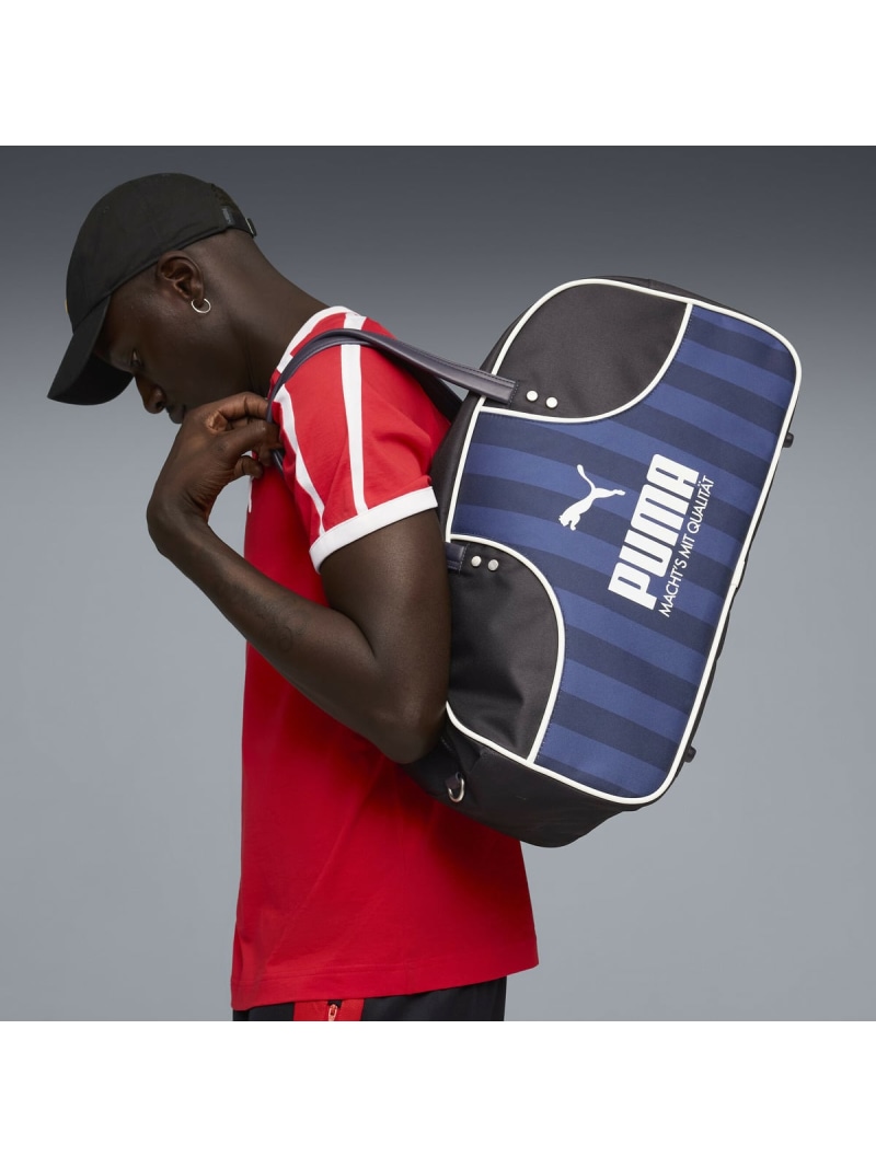 PUMA ユニセックス プーマ 1976 ワールドカップ グリップバッグ 30L PUMA 1976 WORLD CUP Grip Bag プーマ バッグ ボストンバッグ ネイビー【送料無料】｜ Fashion Men