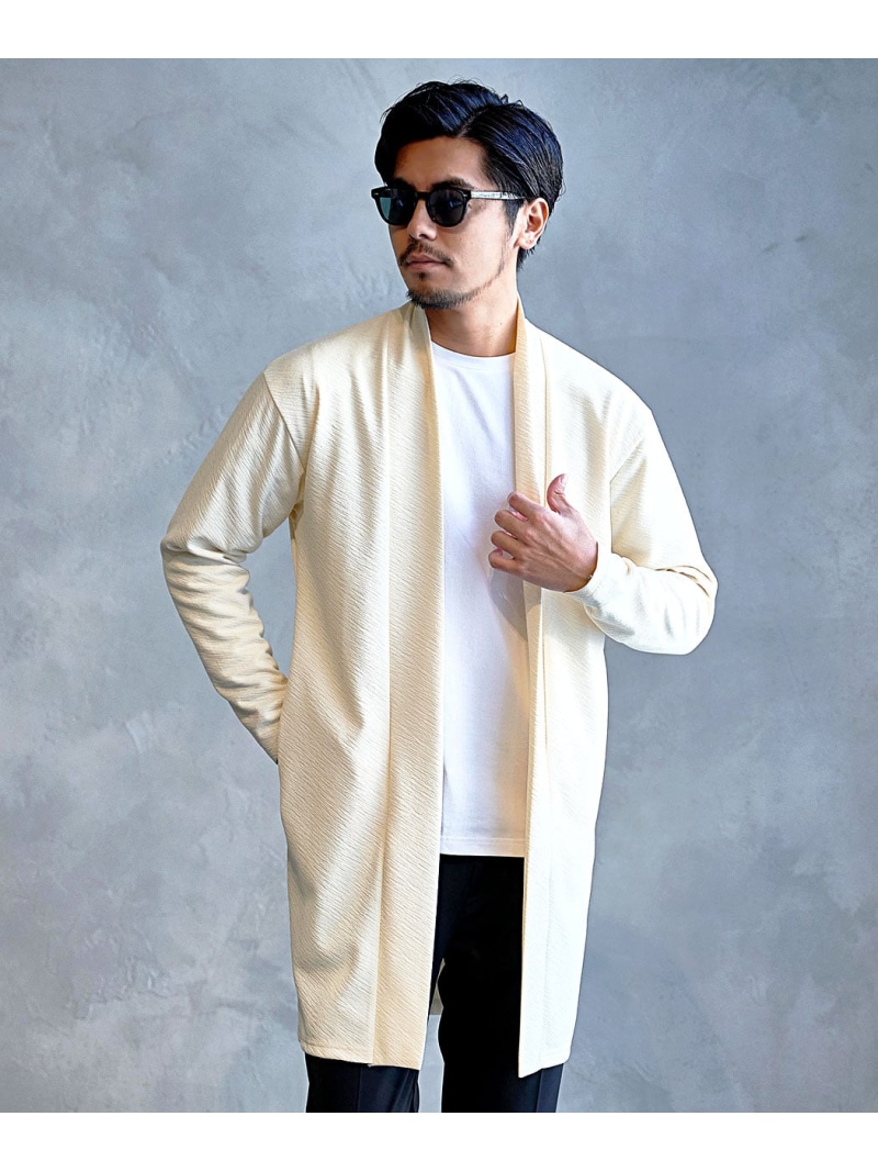 CavariA CavariA 曲がったジャガードショールガウン シルバーバレット トップス ジレー 白いこと 黒いこと 薄墨色【貨物輸送無料】