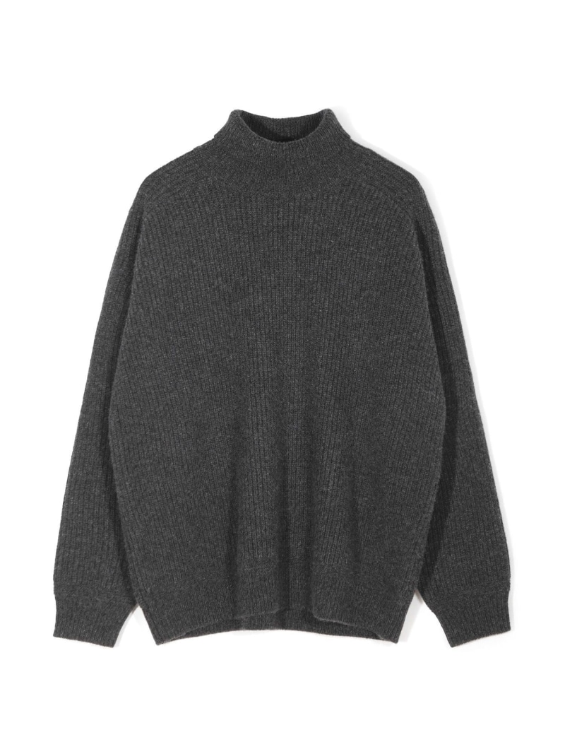 MEN\u0027S BIGI 【50th Anniv . 菊池武夫】5G TURTLENECK KNIT メンズ ビギ トップス 編み物 薄墨色【貨物輸送無料】