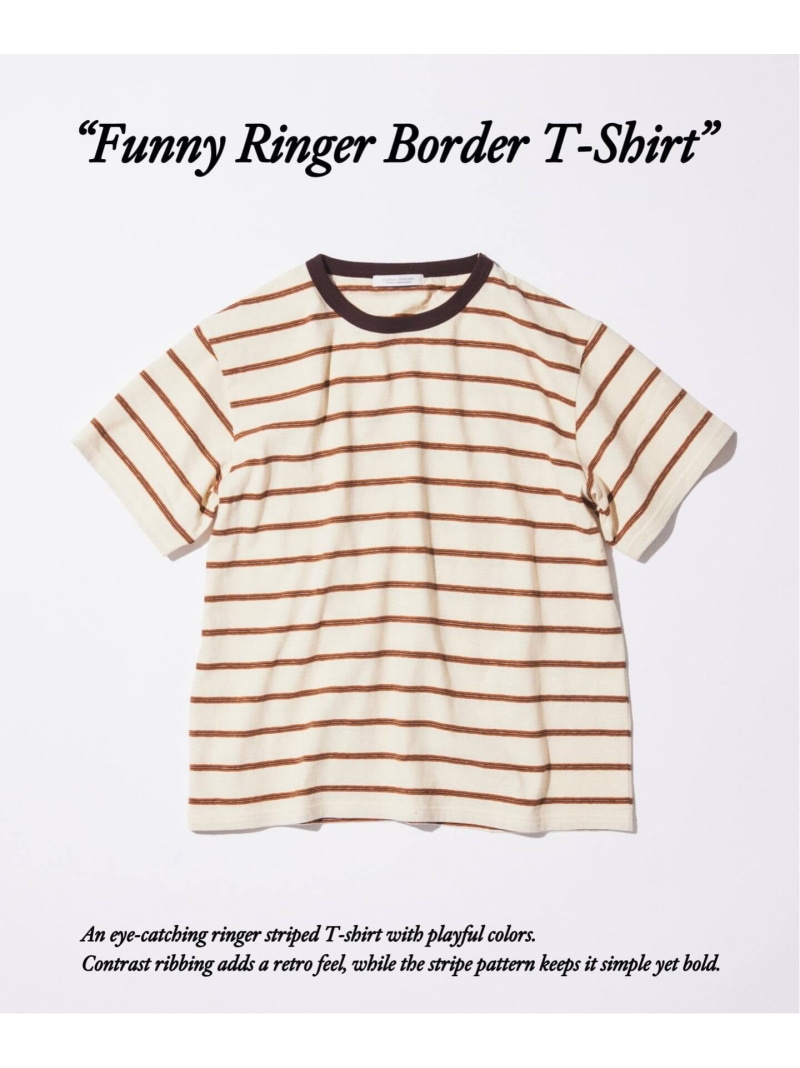 JOURNAL STANDARD 《予約》ファニー リンガー ボーダー Tシャツ 2 ジャーナル スタンダード トップス カットソー・Tシャツ ベージュ ネイビー ワインレッド【先行予約】*【送料無料】