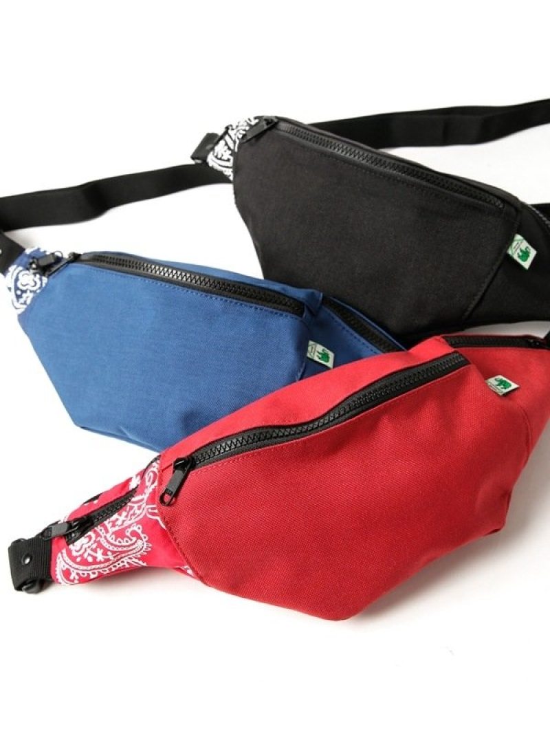 Elephant Brand ナノユニバース 別注バンダナ切替ウエストバッグ