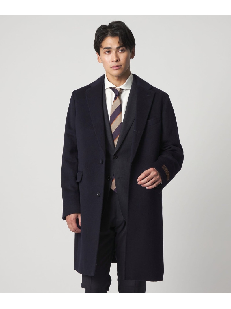 【SALE／30%OFF】a day in the life カシミヤブレンド ネイビー チェスターコート＜A DAY IN THE LIFE＞ ユナイテッドアローズ アウトレット ジャケット・アウター チェスターコート ネイビー【RBA_E】【送料無料】