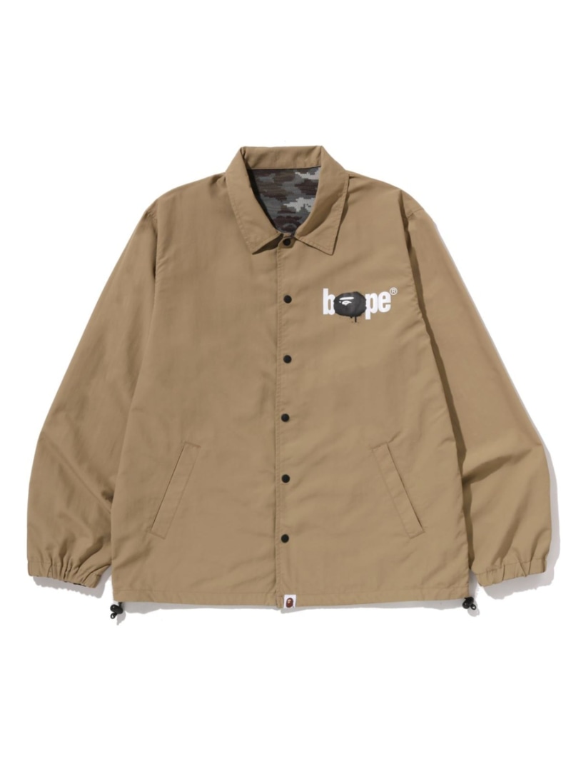 A BATHING APE BAPE REVERSIBLE COACH JACKET ア ベイシング エイプ ジャケット・アウター ブルゾン・ジャンパー ベージュ ブラック【送料無料】