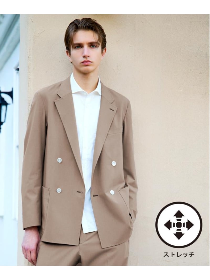 【SALE/37%OFF】DRESSTERIOR 【セットアップ可】クールタッチ クイックドライ イージージャケット ドレステリア ジャケット・アウター テーラードジャケット・ブレザー ネイビー【RBA_E】【送料無料】| Fashion Men