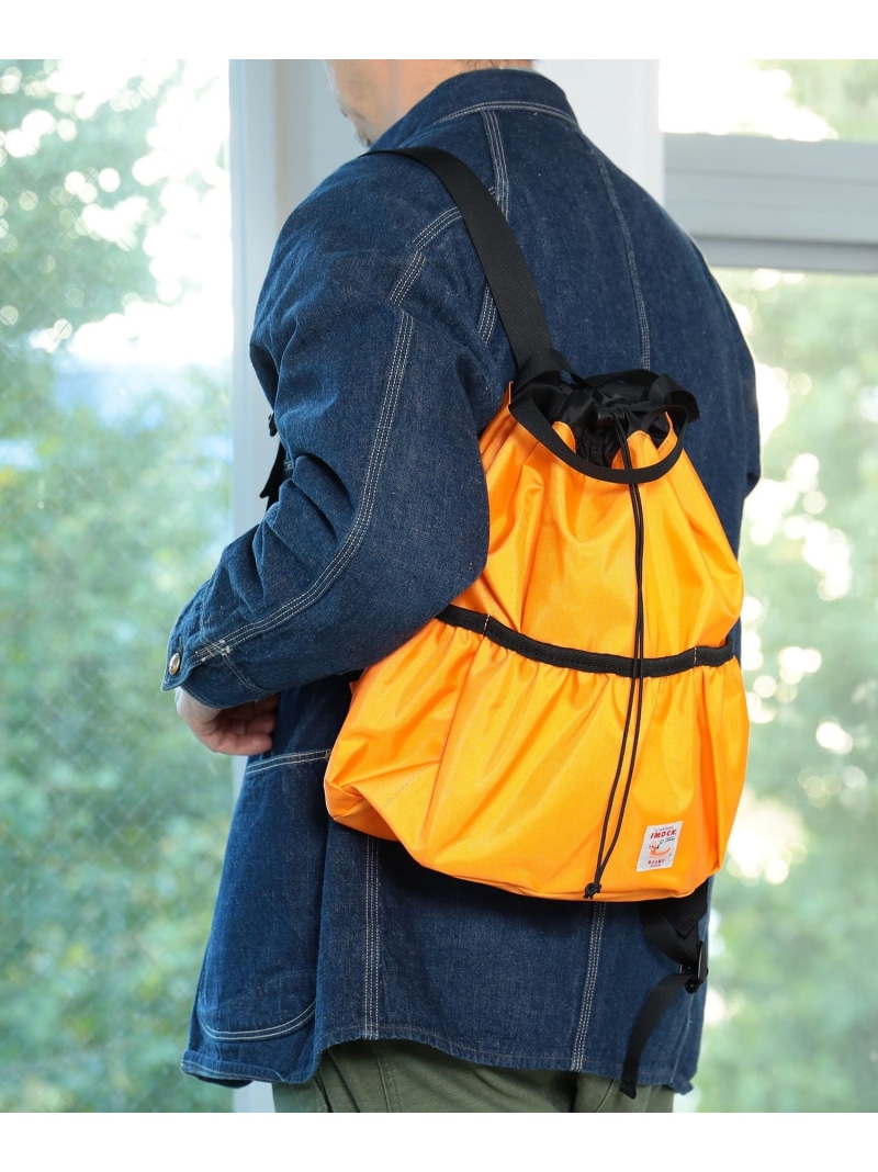 BEAMS JAPAN IMOCK * BEAMS JAPAN / 別注 巾着 バックパック ビームス ジャパン バッグ リュック・バックパック オレンジ【送料無料】
