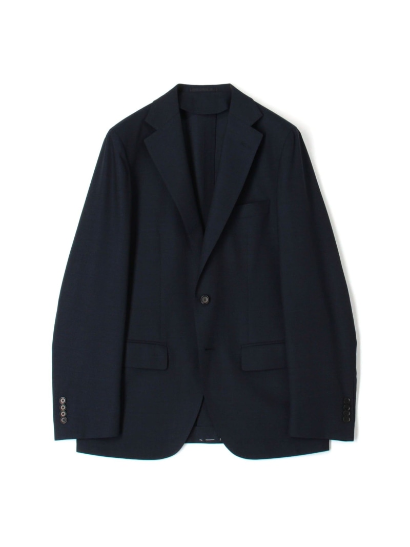 【SALE／50%OFF】TOMORROWLAND MEN Super120'sウールポリエステル ホップサック シングルブレステッド2Bジャケット トゥモローランド ジャケット・アウター テーラードジャケット・ブレザー グレー ネイビー【RBA_E】【送料無料】
